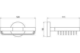 Мыльница Aquatek Бетта AQ4633MB черный